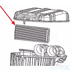 Wkład filtr powietrza papierowy QJMotor 49200P370000