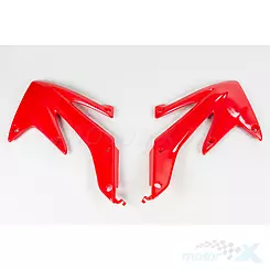 Osłony chłodnicy czerwone UFO Plast Honda CRF 450X 05-07 