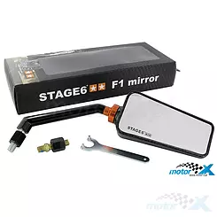 Lusterko Stage6 F1 Style M10, prawe, carbon