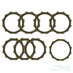 Tarcze sprzęgła, 8 sztuk, Psychic Motorsports MX-03238C (EBS5640)