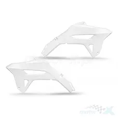Osłony chłodnicy białe UFO Plast Honda CRF 250 R / 450 R