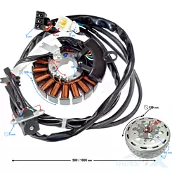 Stator iskrownik, stojan alternatora z magnetem Voge SR 125 GT