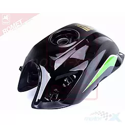 Zbiornik paliwa czarno zielony Romet RX 125 Street / RX 125 Tour