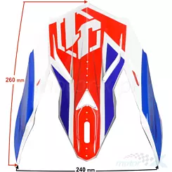 Daszek kasku JUST1 J38 BLADE Blue-Red-White