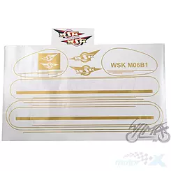 Szparunki, naklejki dekoracyjne, WSK 125 M06 B1