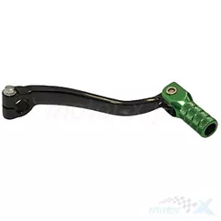 Dźwignia zmiany biegów, aluminiowa, czarna, końcówka zielona, Accel SCL740853GR KAWASAKI KX 125 '94-'08, KX 250 '94-'08 ,KX 500 '89-'04, KX 65 '00-'23
