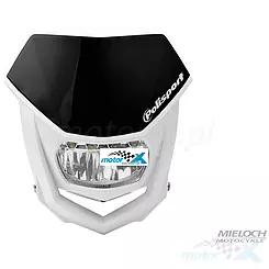 Lampa przednia, reflektor, żarówka LED, czarny, Polisport Halo