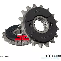 Zębatka przednia 530 17 zębów, RB - gumowa prowadnica łańcucha, 26 / 30mm JT Sprockets JTF339RB