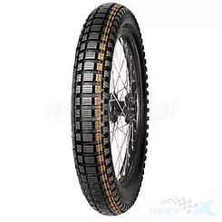 Opona motocyklowa na tor Mitas 3.75-19  SPEEDWAY 61P NHS TL (PODWÓJNY POMARAŃCZOWY PASEK) tył