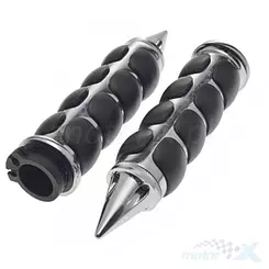 Manetka komplet chrom aluminium guma 7/8" 22 mm