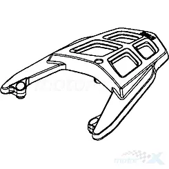 Bagażnik tylny jaskrawy srebrny N8P Kymco People S