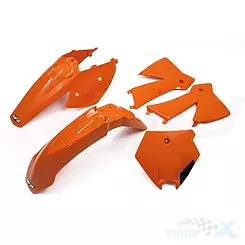 Zestaw osłon nadwozia pomarańczowy UFO Plast KTM SX / EXC 03-04