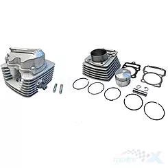 Cylinder kompletny z głowicą 62.00mm 150cc, sworzeń tłoka 15mm, CG150