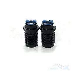 Korek dolny amortyzatora przedniego z regulacją, Accel AFBC01BL, Yamaha / Honda / Kawasaki