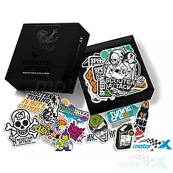 Naklejki StickerBomb Scooter-Attack Limited Edition, 127 naklejek