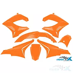 Zestaw osłon nadwozia TNT, 7 elementów, pomarańczowy, Derbi Senda R, Senda SM 00-09 / Gilera RCR, SMT