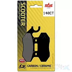 Klocki hamulcowe  karbonowe SBS Dual Carbon Scooter 140CT