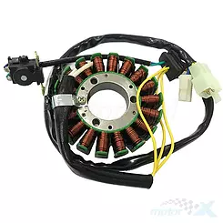 Stator iskrownik, stojan alternatora, uzwojenie alternatora Gauss Suzuki EN 125 YES, INTRUDER 125, KATANA 125