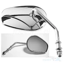 Lusterko prawe M10, gwint prawy, chromowane, Vicma, Harley Davidson 03-
