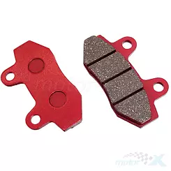 Klocki hamulcowe, czerwone, Moretti Parts
