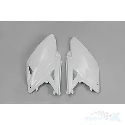 Osłony tylne górne komplet białe UFO Plast Yamaha RMZ 250 10-18