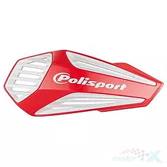 Osłony dłoni uniwersalne, handbary, czerwono białe, Polisport  MX AIR 8308400010