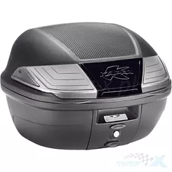 Kufer centralny 40L z białymi odblaskami, monolock z plytą, Kappa K400NT2