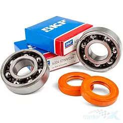 Łożyska wału korbowego z uszczelniaczami Stage6 R/T Teflon C3, Aprilia / Derbi / Gilera (EBE / EBS / D50B)