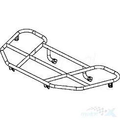 Bagażnik przedni czarny MAS Kymco MXU 500