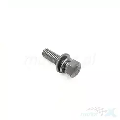 Śruba mocowania lampy przedniej, gwint M8x25mm, z powdójną podkładką, Junak