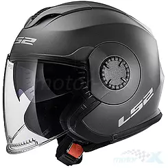 Kask otwarty Jet LS2 OF570 Verso Solid Matt Titanium