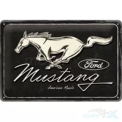 Tablica, plakat 20x30 cm, tłoczona blacha, ford mustang - horse 22325