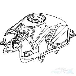 Zbiornik paliwa ciemny zeliony CG675MA Kymco CK-1 125