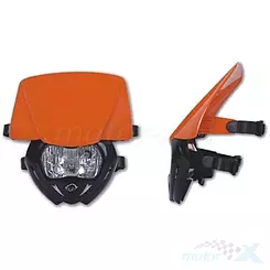 Lampa uniwersalna przednia, czarno pomarańczowa, UFO Plast PANTHER PF01709F001