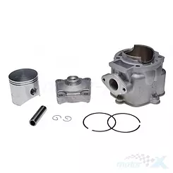 Cylinder kompletny z głowicą 65.00mm 172cc, aluminium, nicasil, wersja B, Gilera Runner FX 125 2T / Piaggio Hexagon 125-150 2T