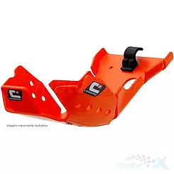 Osłona silnika i łącznika wahacza, pomarańczowa, DTC Enduro CrossPro 2CP085230A0900