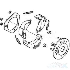 Szczęki sprzęgła tylnego Kymco MXU 150 / MXER 150
