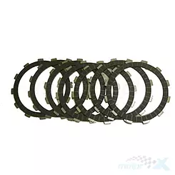 Tarcze sprzęgła, 7 sztuk, Psychic Motorsports MX-03220P (EBS5612R)