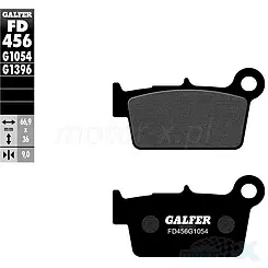 Klocki hamulcowe Galfer Semi Metal Street FD456G1054