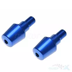 Końcówki kierownicy gwint M16x1.5 mm 2 sztuki niebieskie Yamaha 