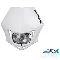 Lampa przednia, reflektor, biały, Polisport MMX