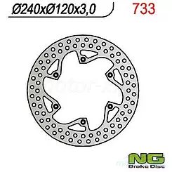 Tarcza hamulcowa NG 733