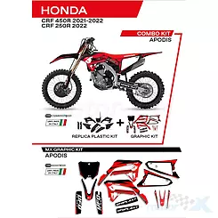 Zestaw osłon nadwozia czarny UFO Plast Honda CRF 250 R / 450 R 