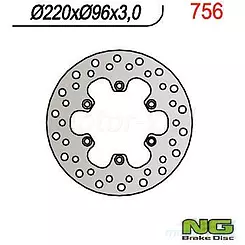 Tarcza hamulcowa NG 756