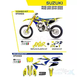 Zestaw osłon nadwozia żółty UFO Plast Suzuki RMZ 250 / 450