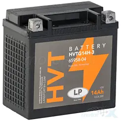 Akumulator żelowy HVTG14H-3 Landport HEAVY V-TWIN, 12V 14Ah, 149x87x144mm, zwiększony prąd rozruchowy 220A
