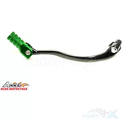 Dźwignia zmiany biegów, aluminiowa, czarna, końcówka zielona, Accel SCL740953GR KAWASAKI KXF 250 '06-'08 