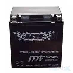 Akumulator żelowy WTX30L-BS (YTX30L-BS) WM Motor 12V 32Ah 166x126x175mm 300CCA