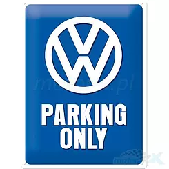 Tablica, plakat 30x40 cm, tłoczona blacha,  vw parking Nostalgic Art 23135