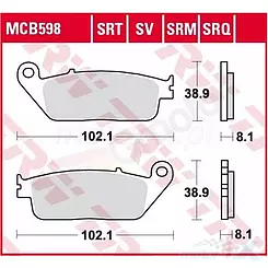 Klocki hamulcowe Sinter Track KH142 TRW Lucas MCB598TRQ